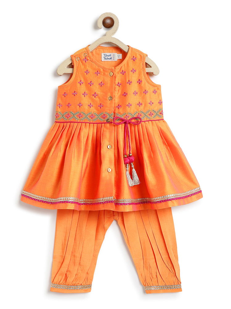 Aangan Angrakha Set- Orange