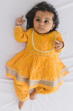 Bandhani Noor Angrakha Set