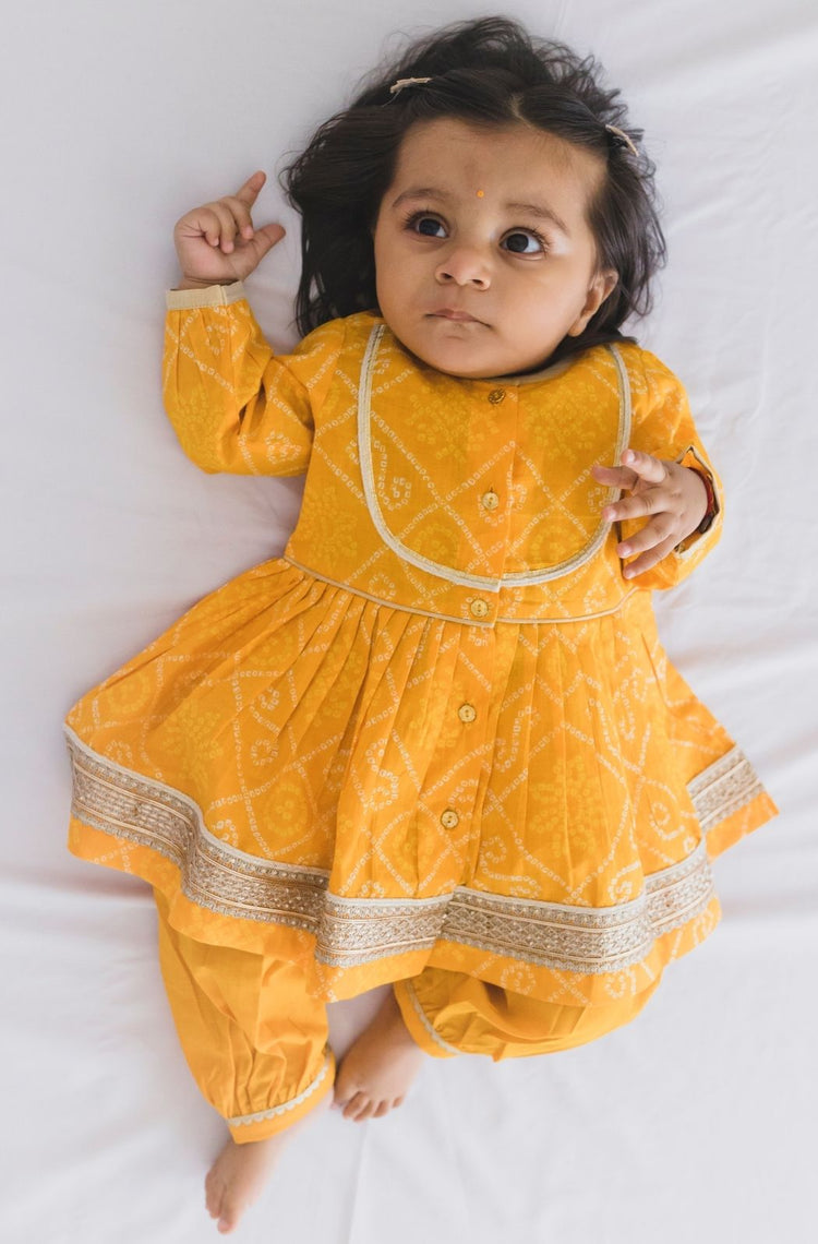 Bandhani Noor Angrakha Set