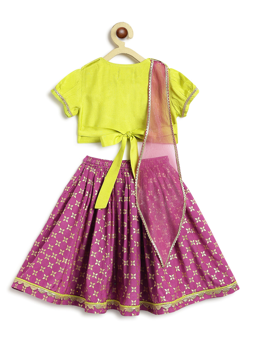Swarn Jaal Lehenga Set - Green