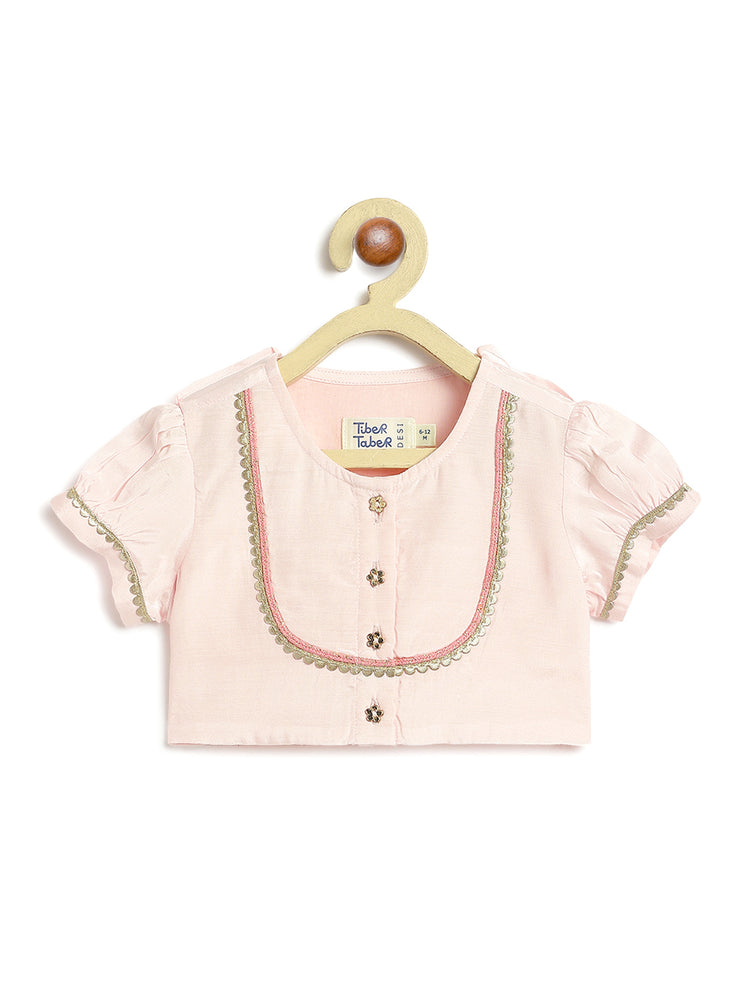 Swarn Jaal Lehenga Set - Pink