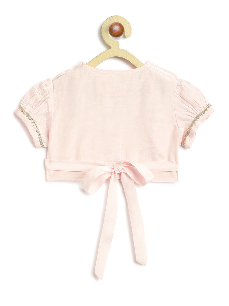 Swarn Jaal Lehenga Set - Pink