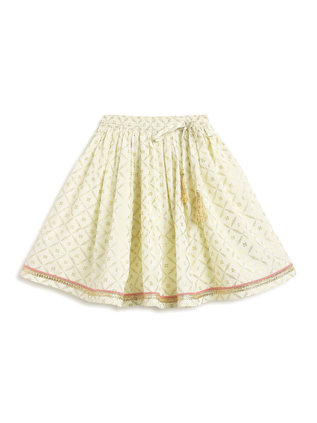 Swarn Jaal Lehenga Set - Pink