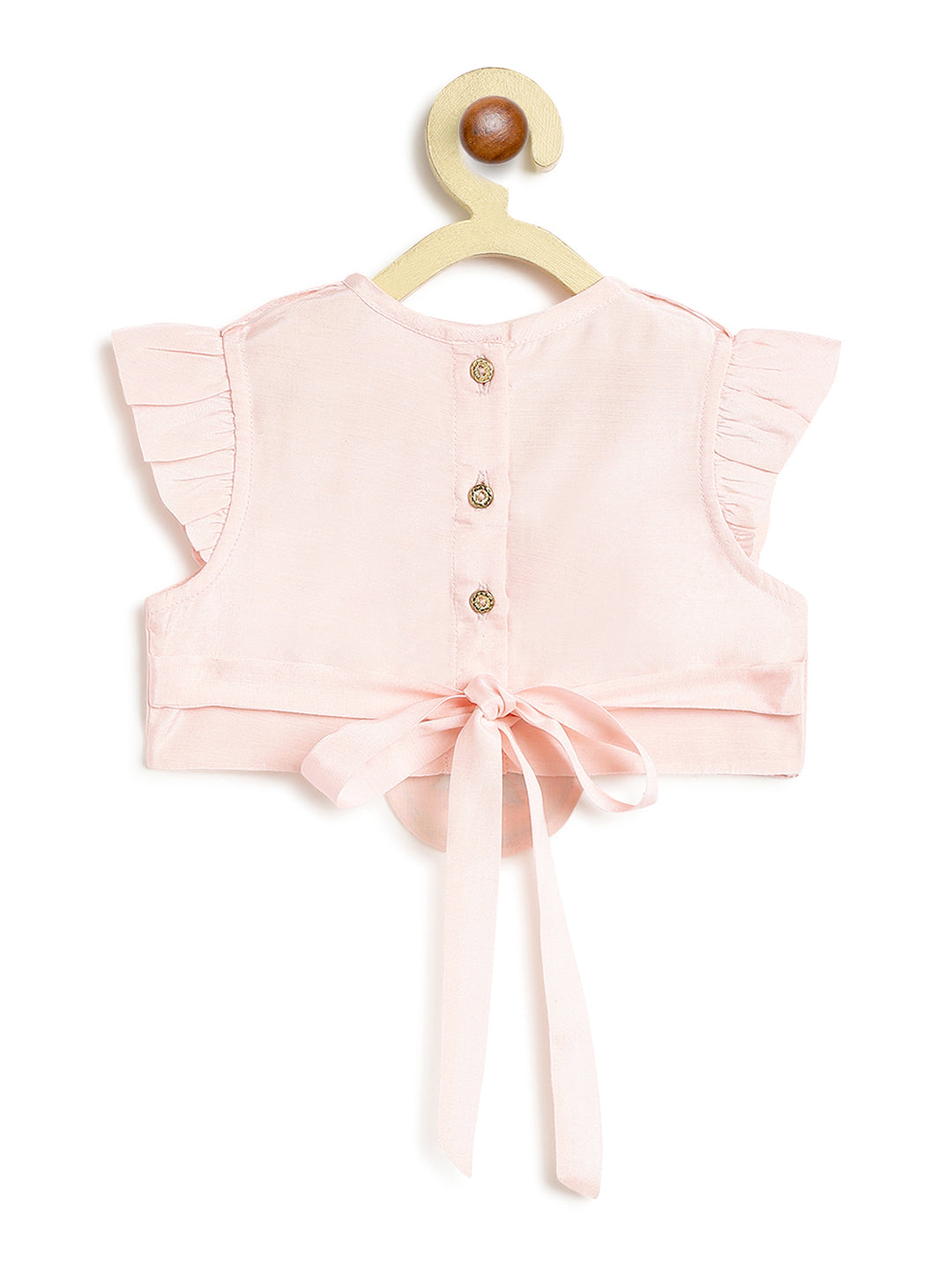 Krishna Charan Lehenga Set - Pink