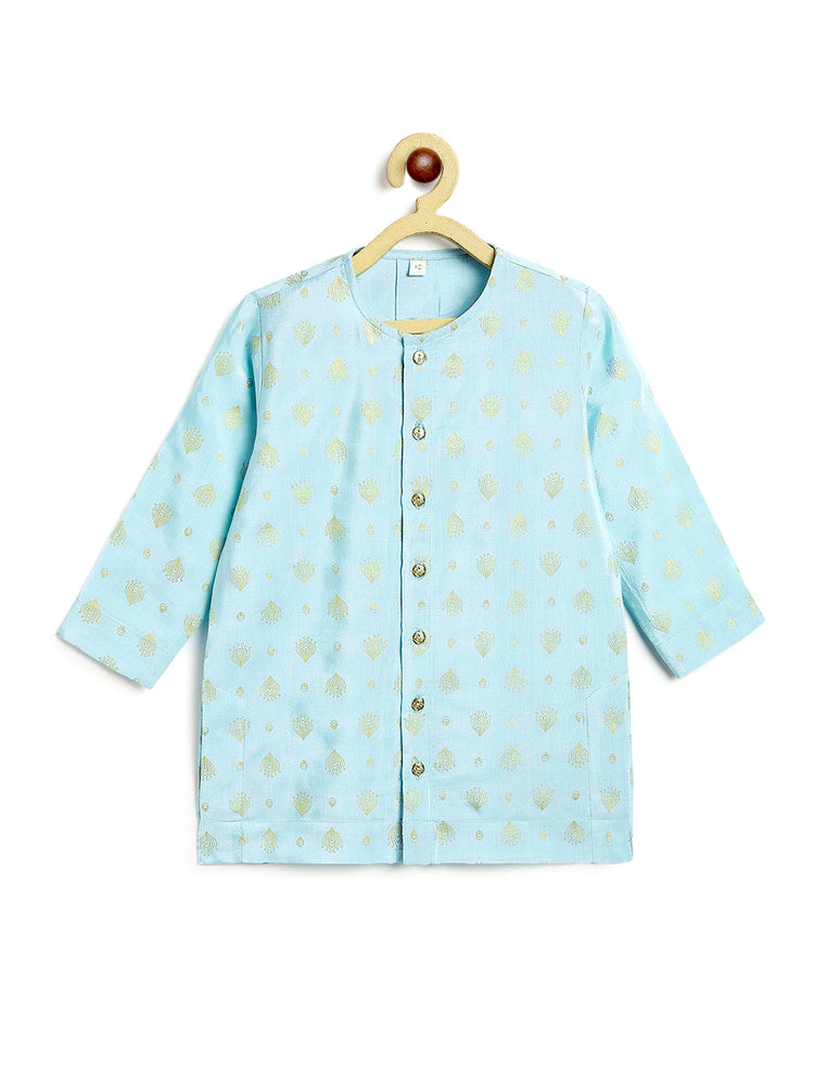 Morpankh Kurta Set for Baby Boys - Blue