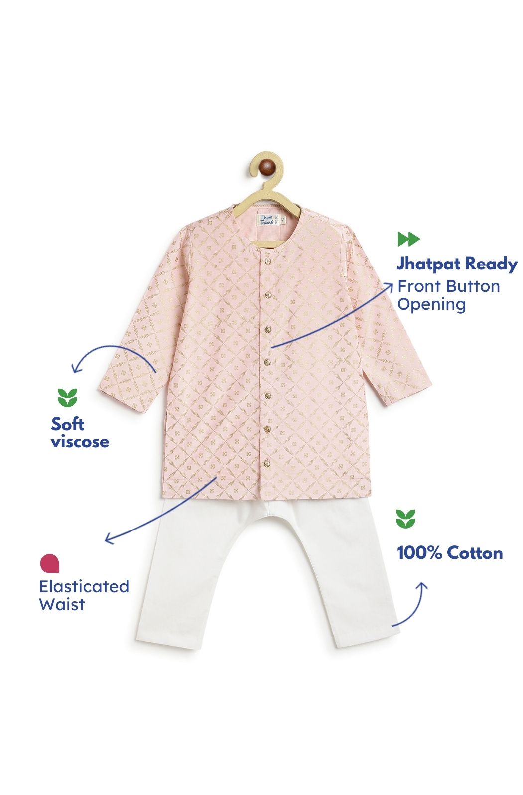 Raj Mahal Kurta Set for Baby Boys