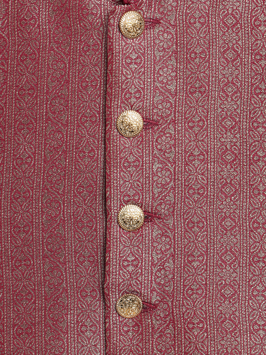 Saanjh Bundi Jacket - Maroon