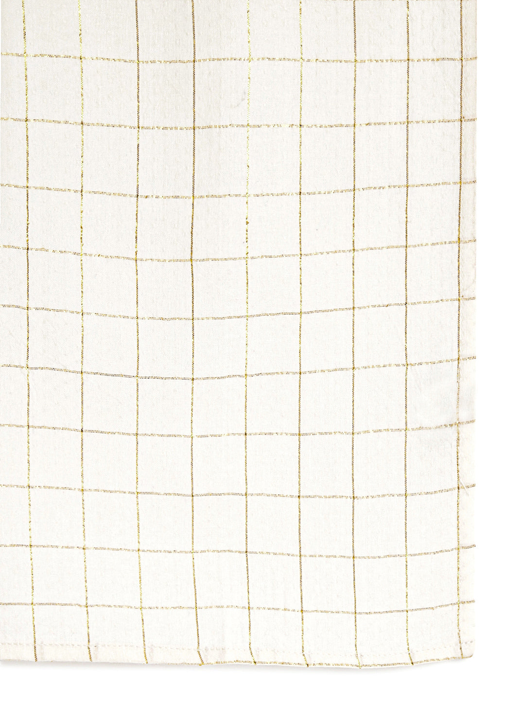 Checks Angvastram-Cream