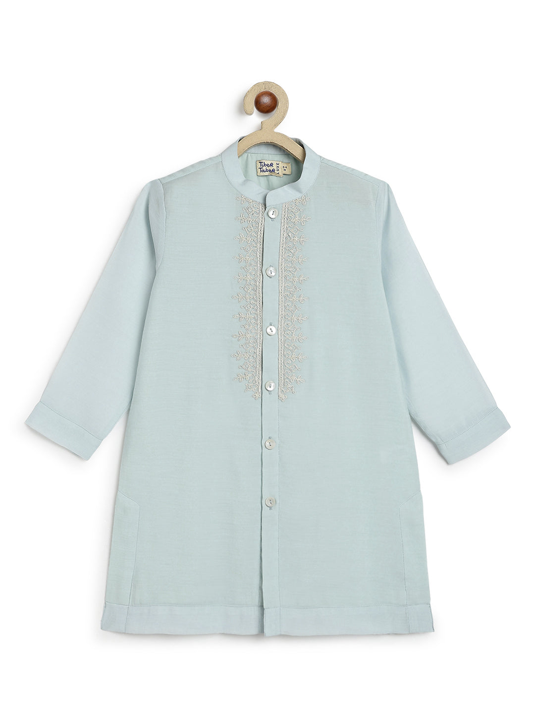 Noorza Kurta Pyjama Set-Blue