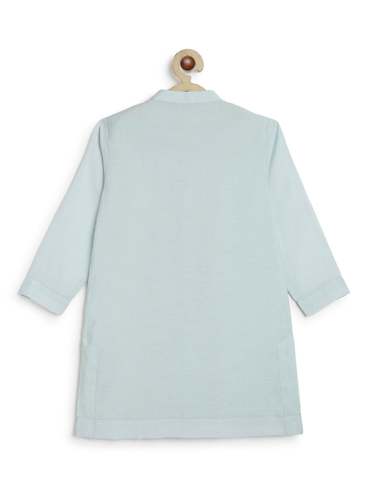 Noorza Kurta Pyjama Set-Blue