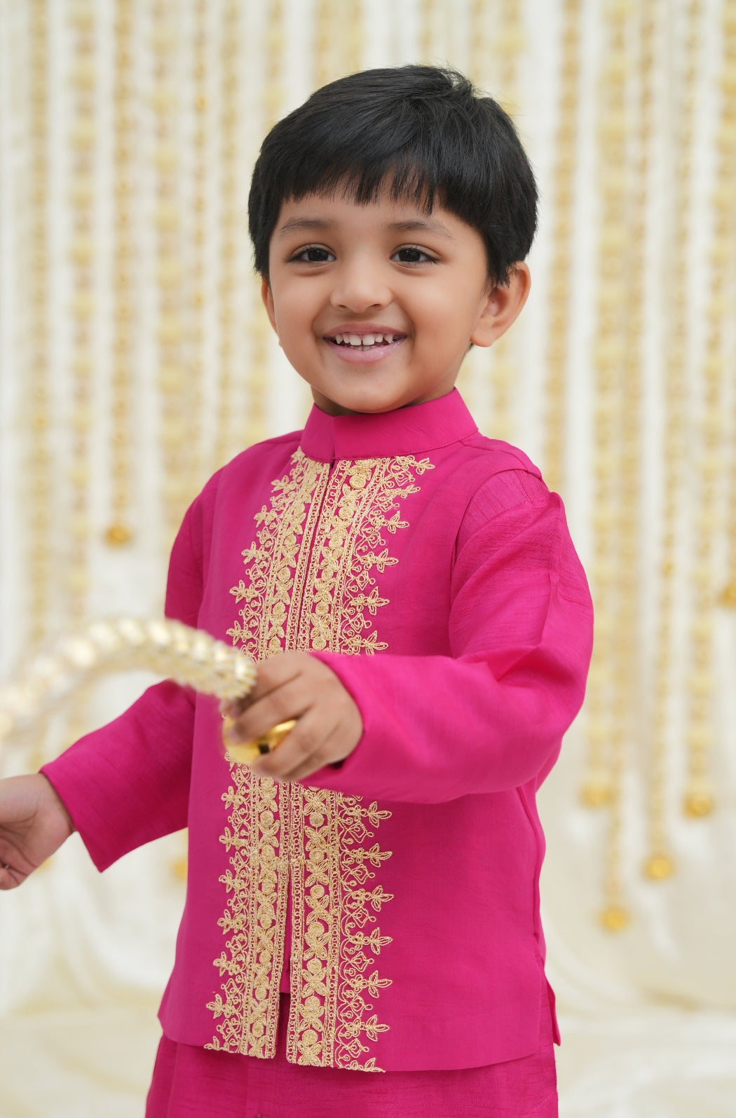 Shahi Virasat 3 Pcs Bundi Set-Pink