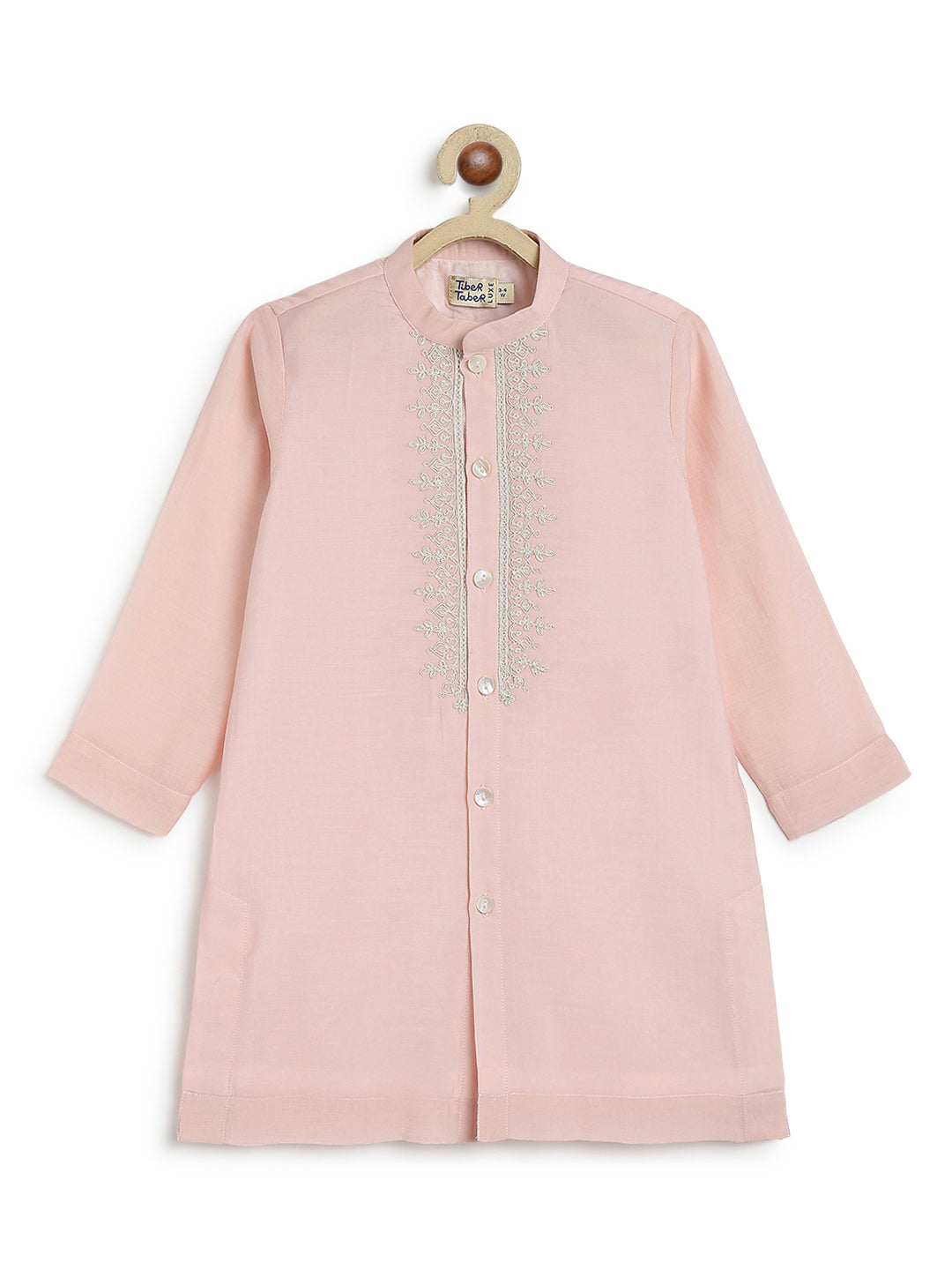 Noorza Kurta Pyjama Set-Pink