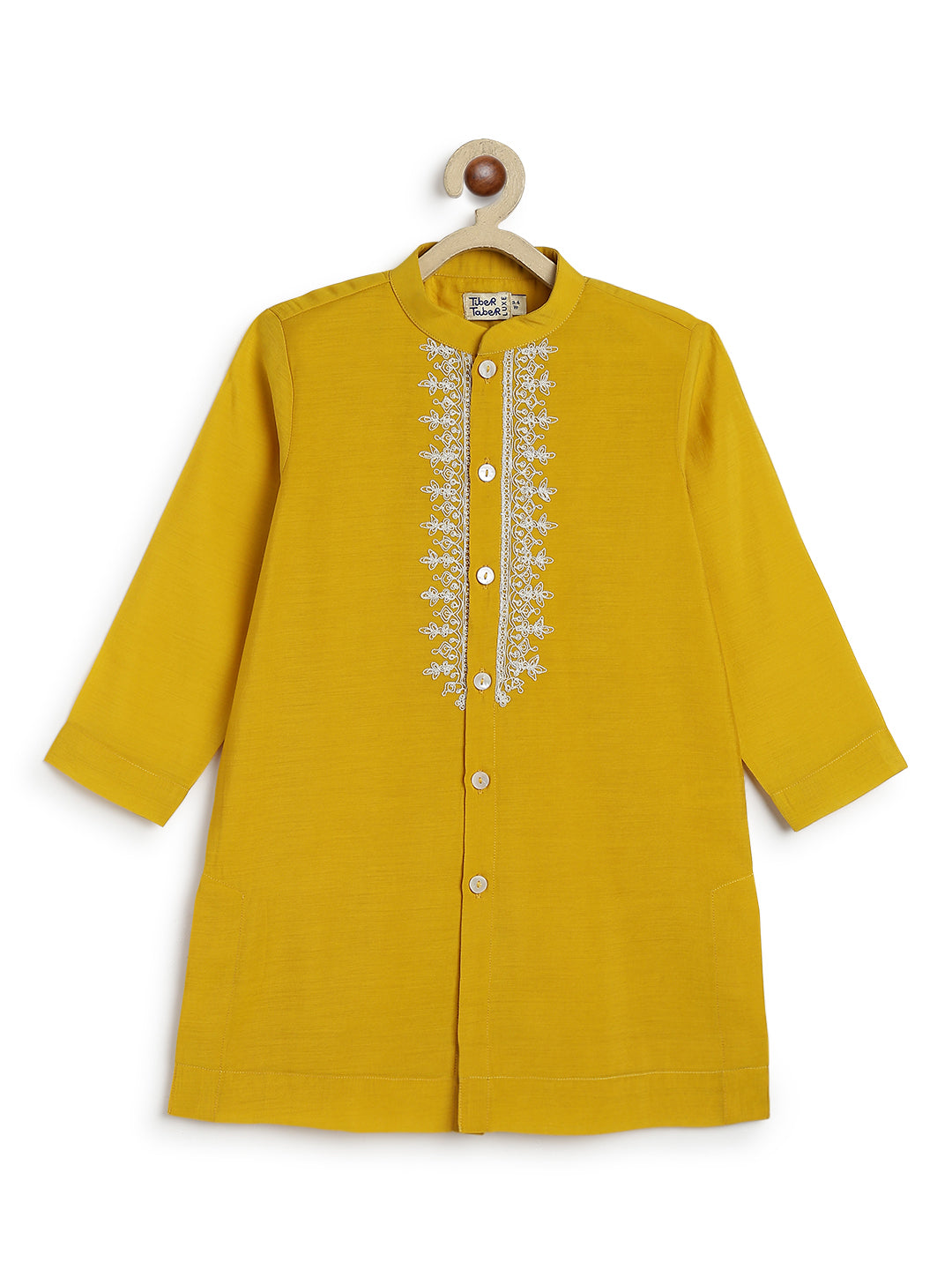 Noorza Kurta Pyjama Set-Yellow