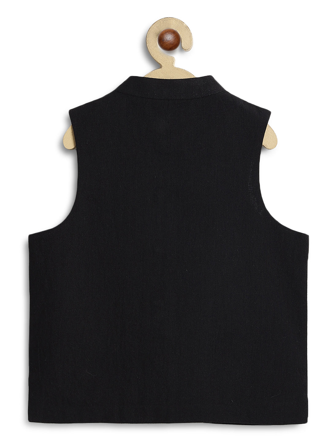 Shahi Embroidered Waistcoat - Black