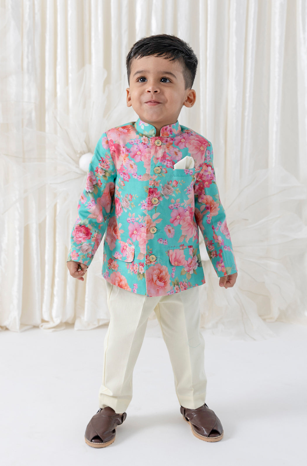 La Vie En Rose Bandhgala Set