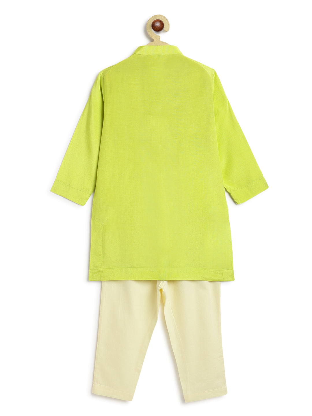 Patang Buta Kurta Set For Boys - Green