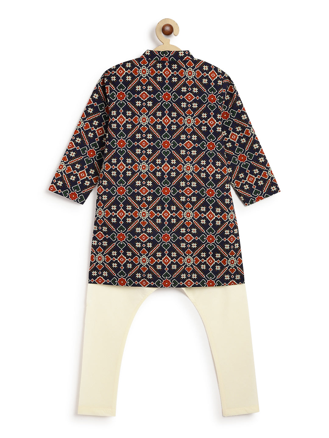 Boy  Patola Print Kurta Set