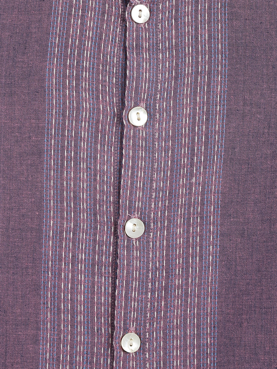 Self Kantha Shirt - Purple