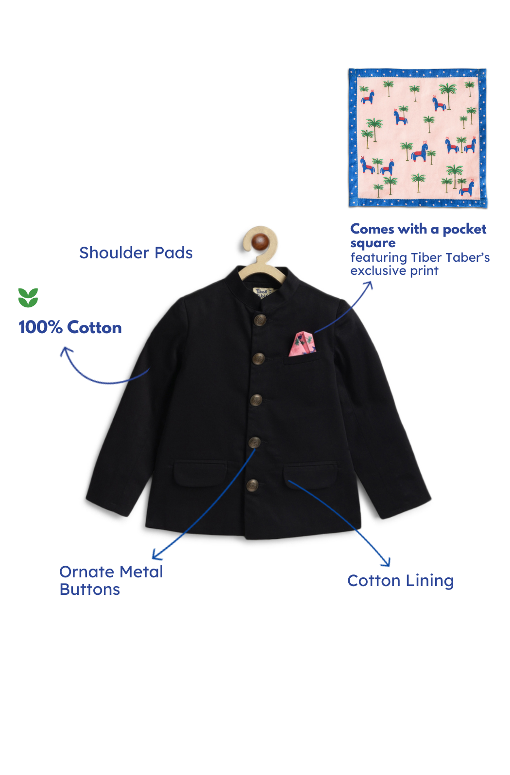 Regal Bandhgala - Black