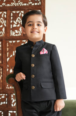 Regal Bandhgala - Black