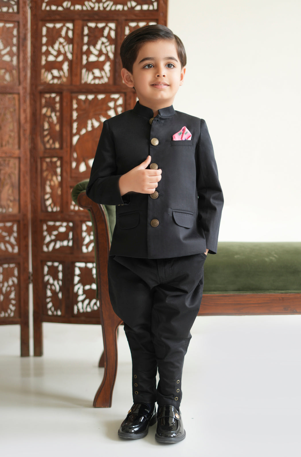 Regal Bandhgala - Black