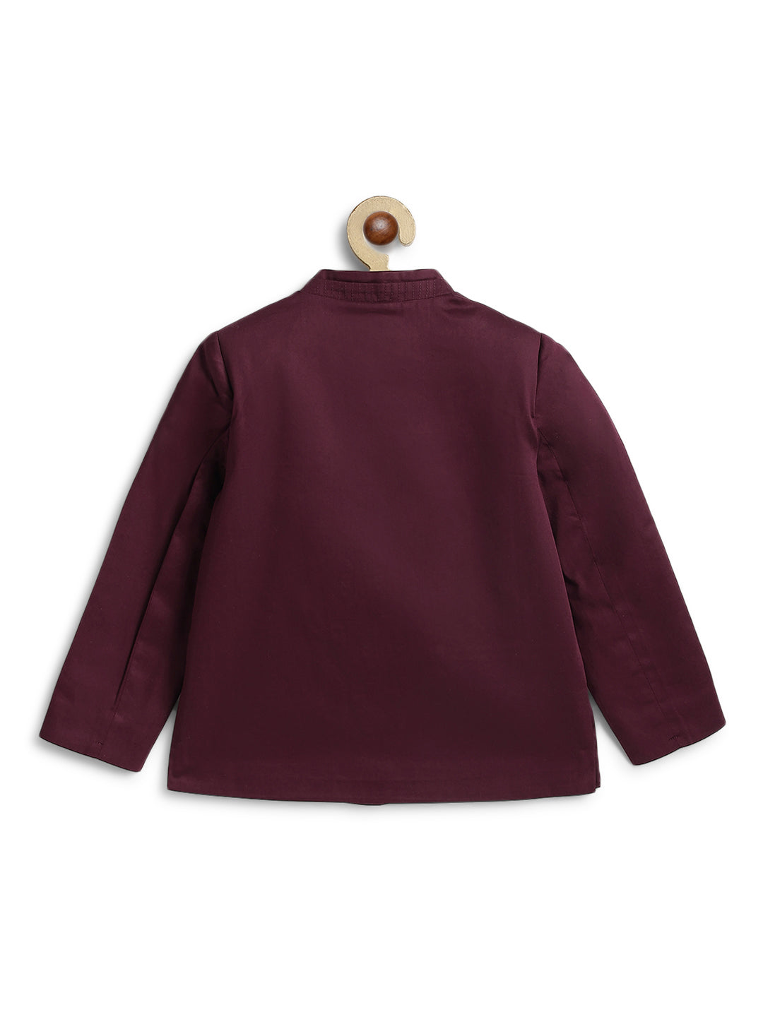 Little Maharaja Bandhgala - Maroon