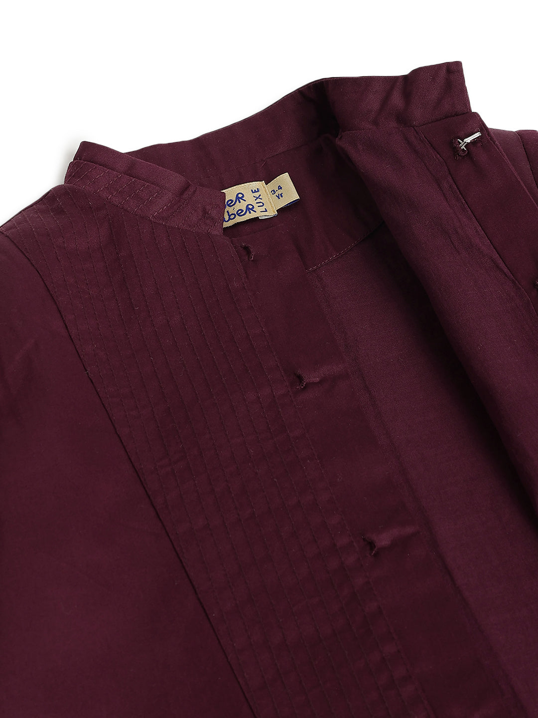 Little Maharaja Bandhgala - Maroon