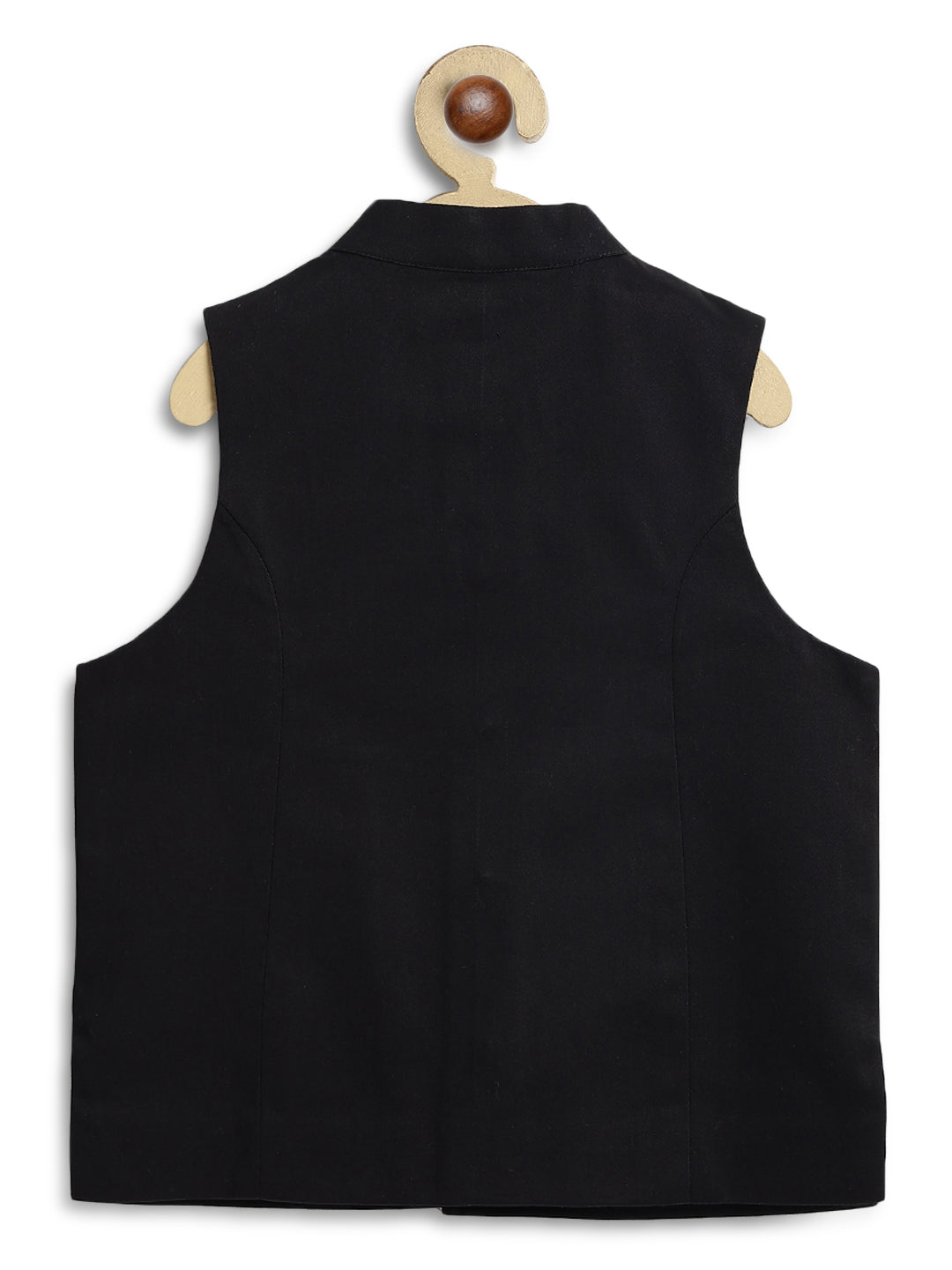 Little Nawab Waistcoat- Black