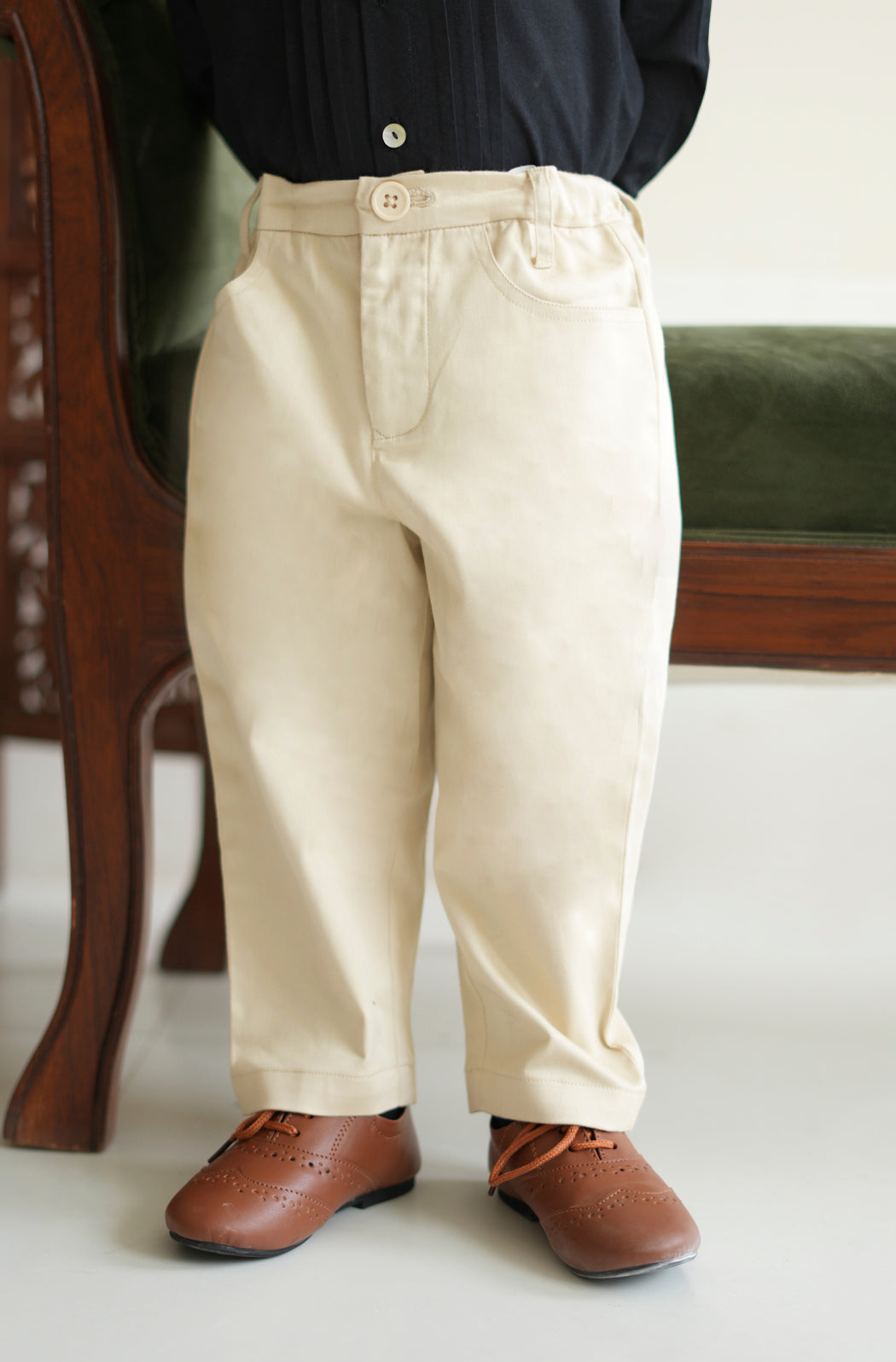 Classic Formal Pants - Cream