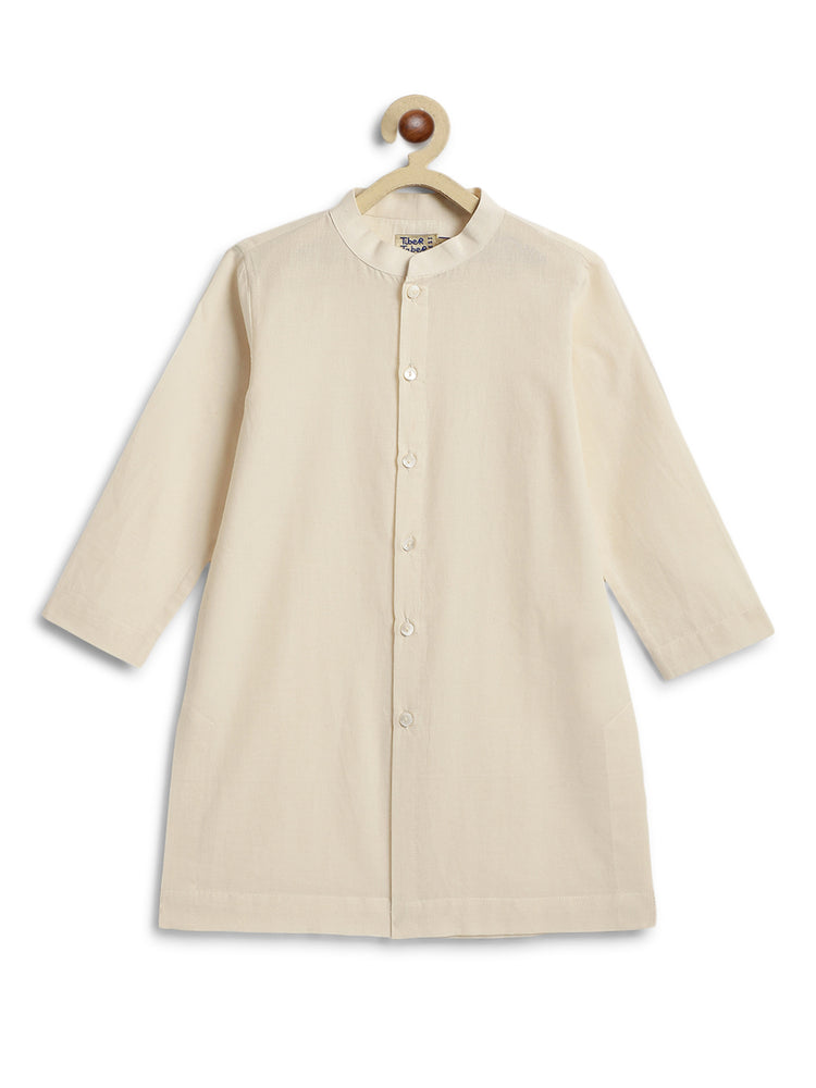 Classic Nawab Kurta Set - Cream