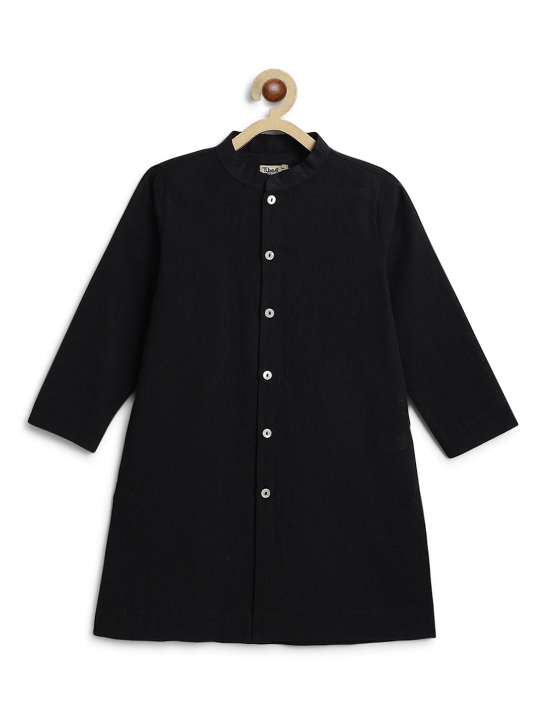 Classic Nawab Kurta Set - Black