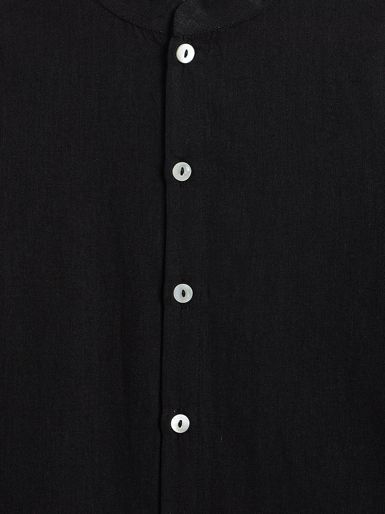 Classic Nawab Kurta Set - Black