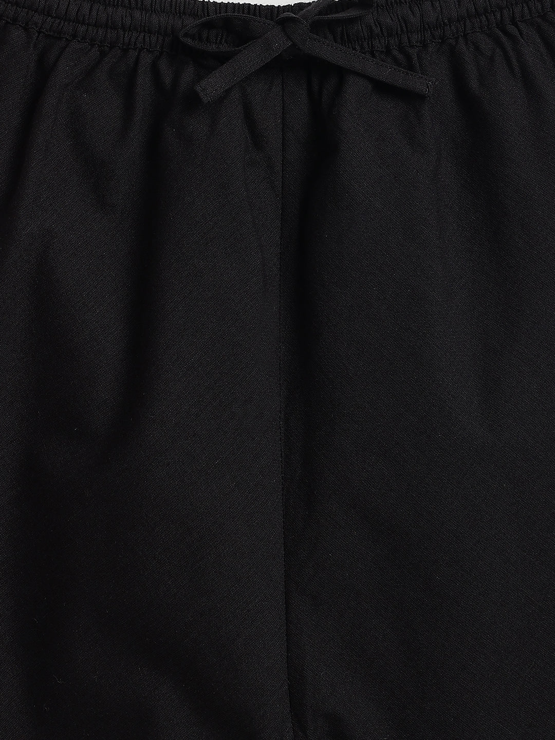 Classic Nawab Kurta Set - Black