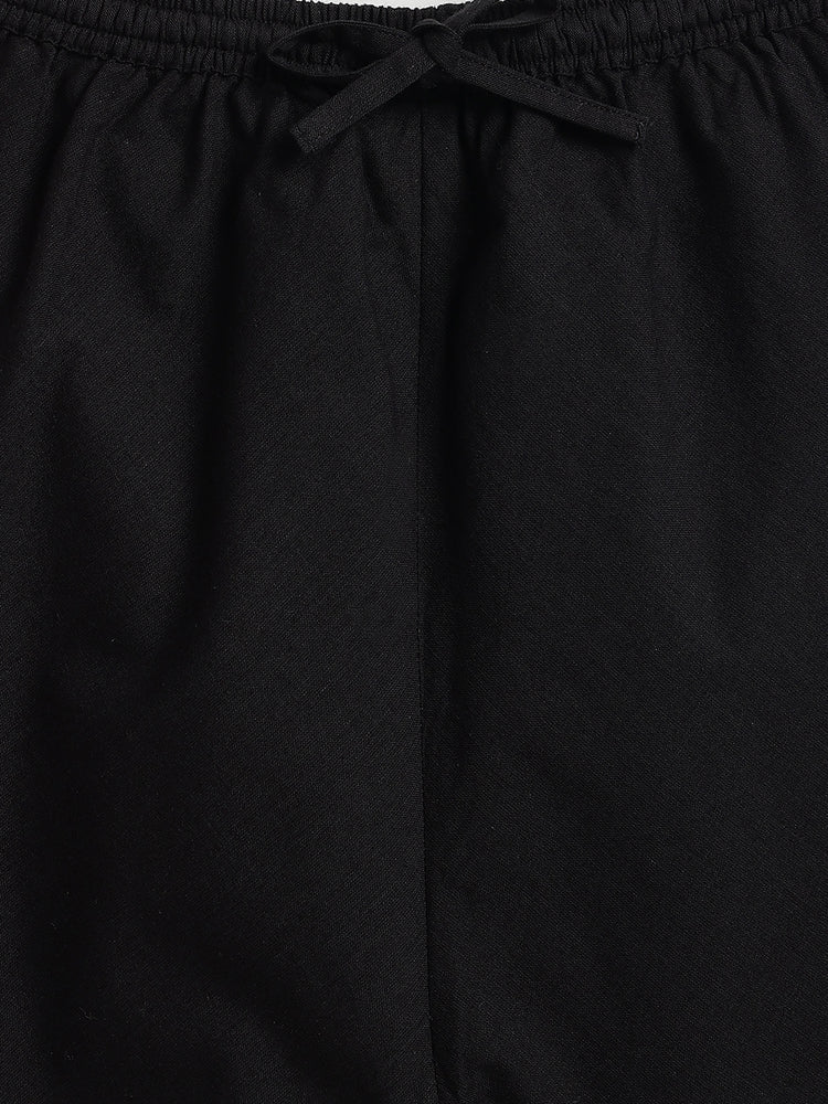 Classic Nawab Kurta Set - Black