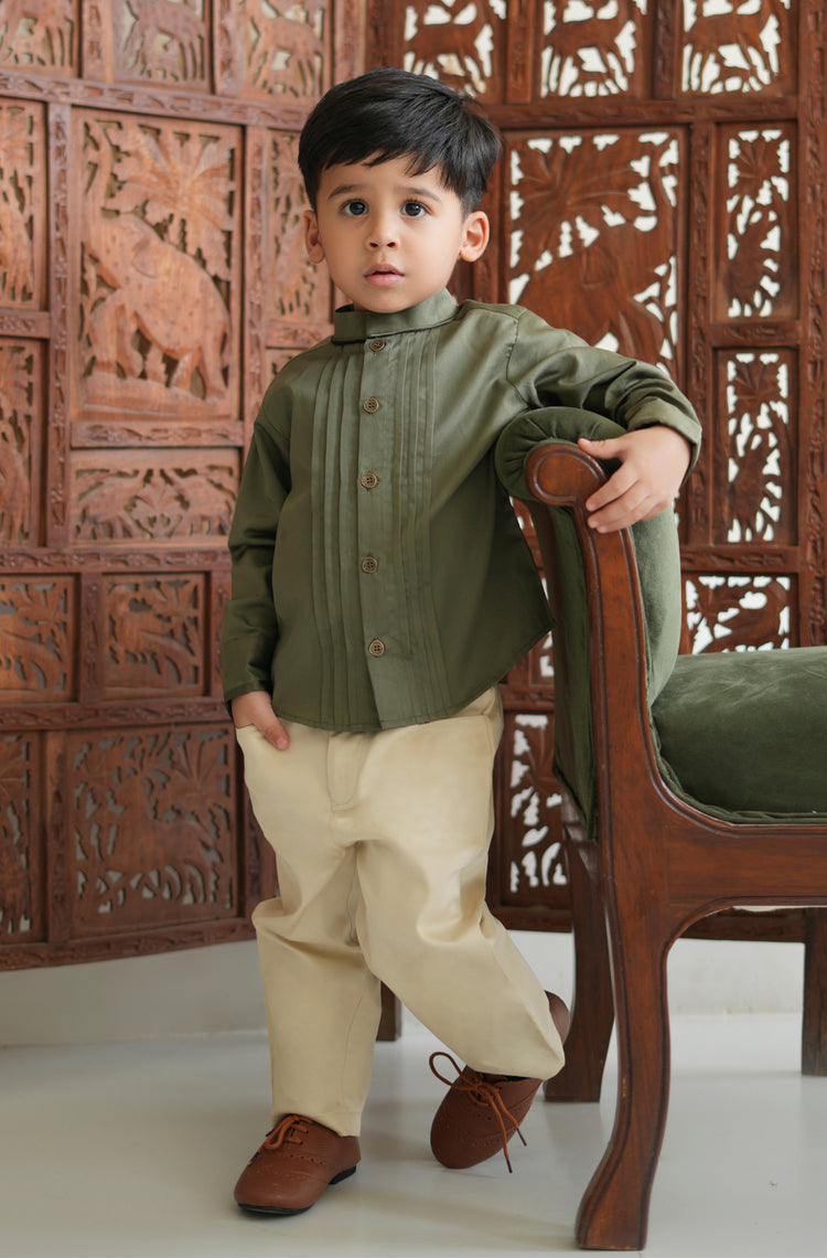 The Statement Shirt - Olive