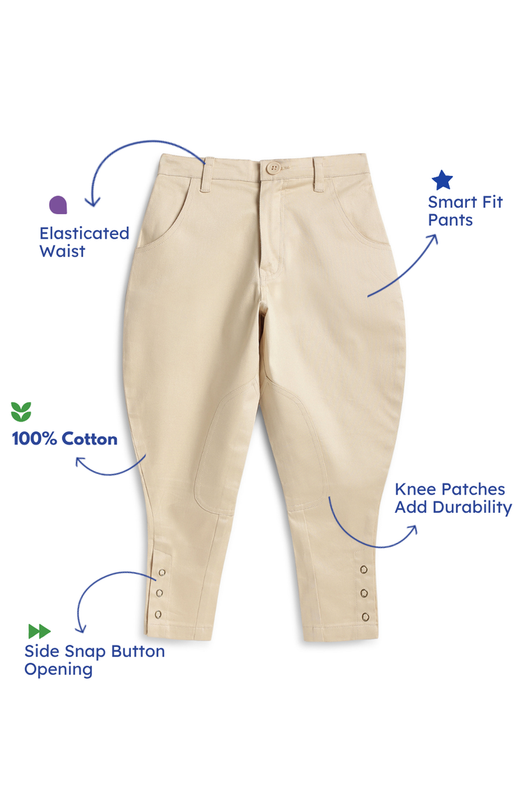 Jodhpuri Polo Breeches - Cream