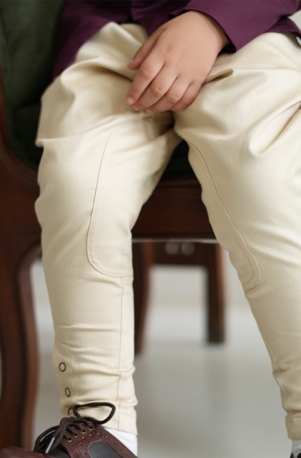 Jodhpuri Polo Breeches - Cream