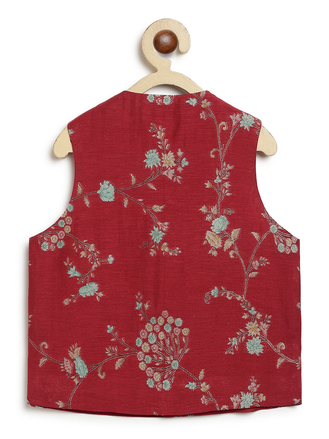 Bagh Bahaar Bundi Jacket - Maroon