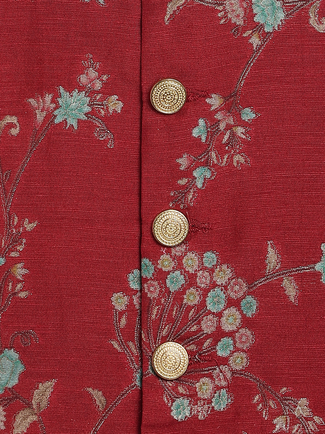 Bagh Bahaar Bundi Jacket - Maroon