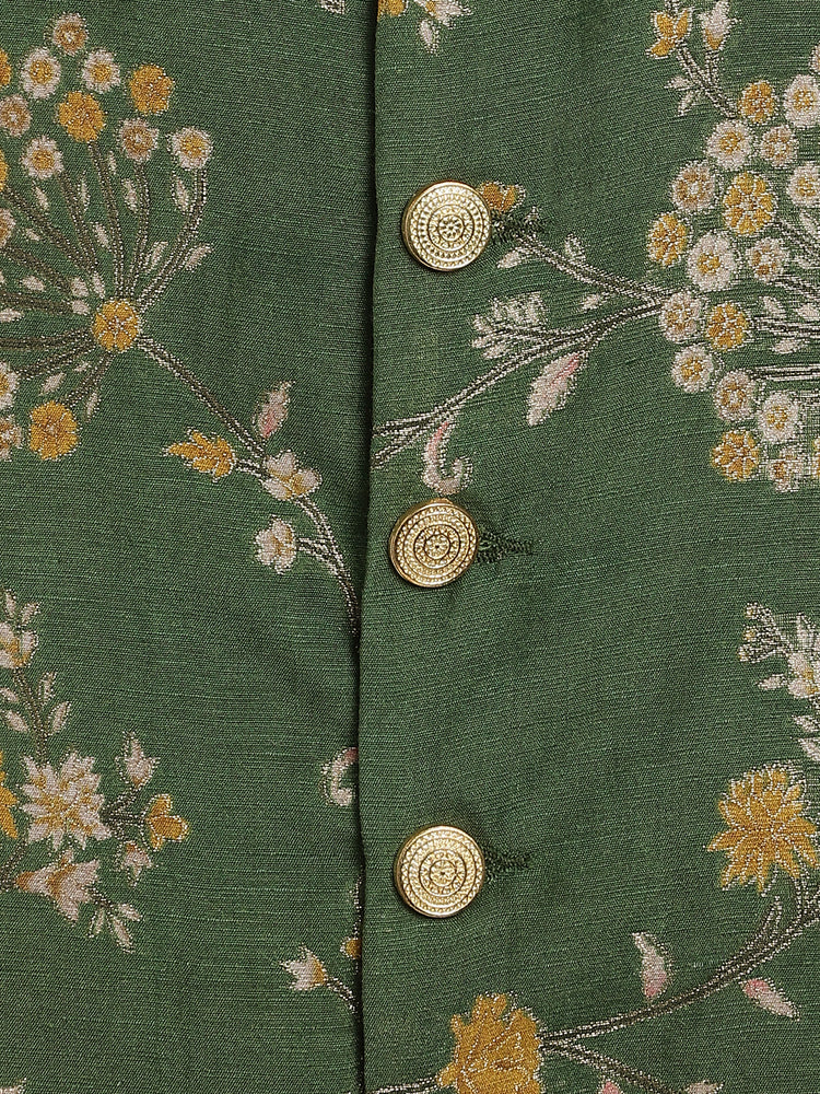 Bagh Bahaar Bundi Jacket - Green