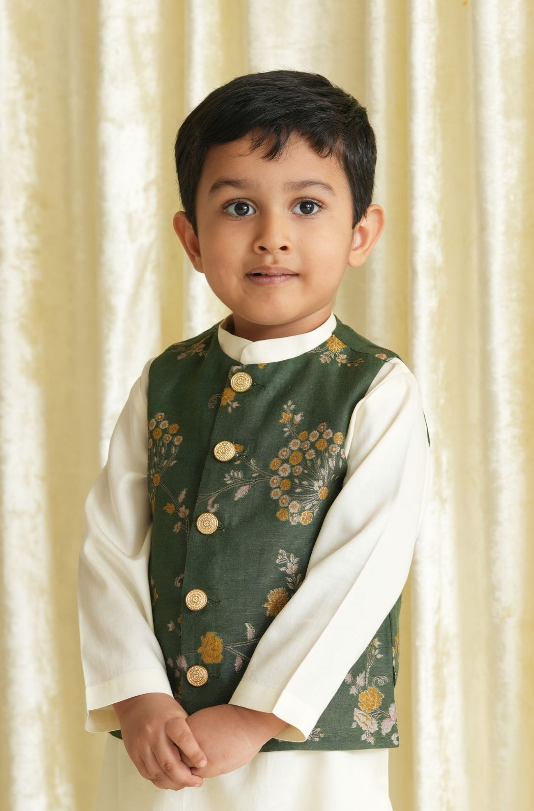 Bagh Bahaar Bundi Jacket - Green