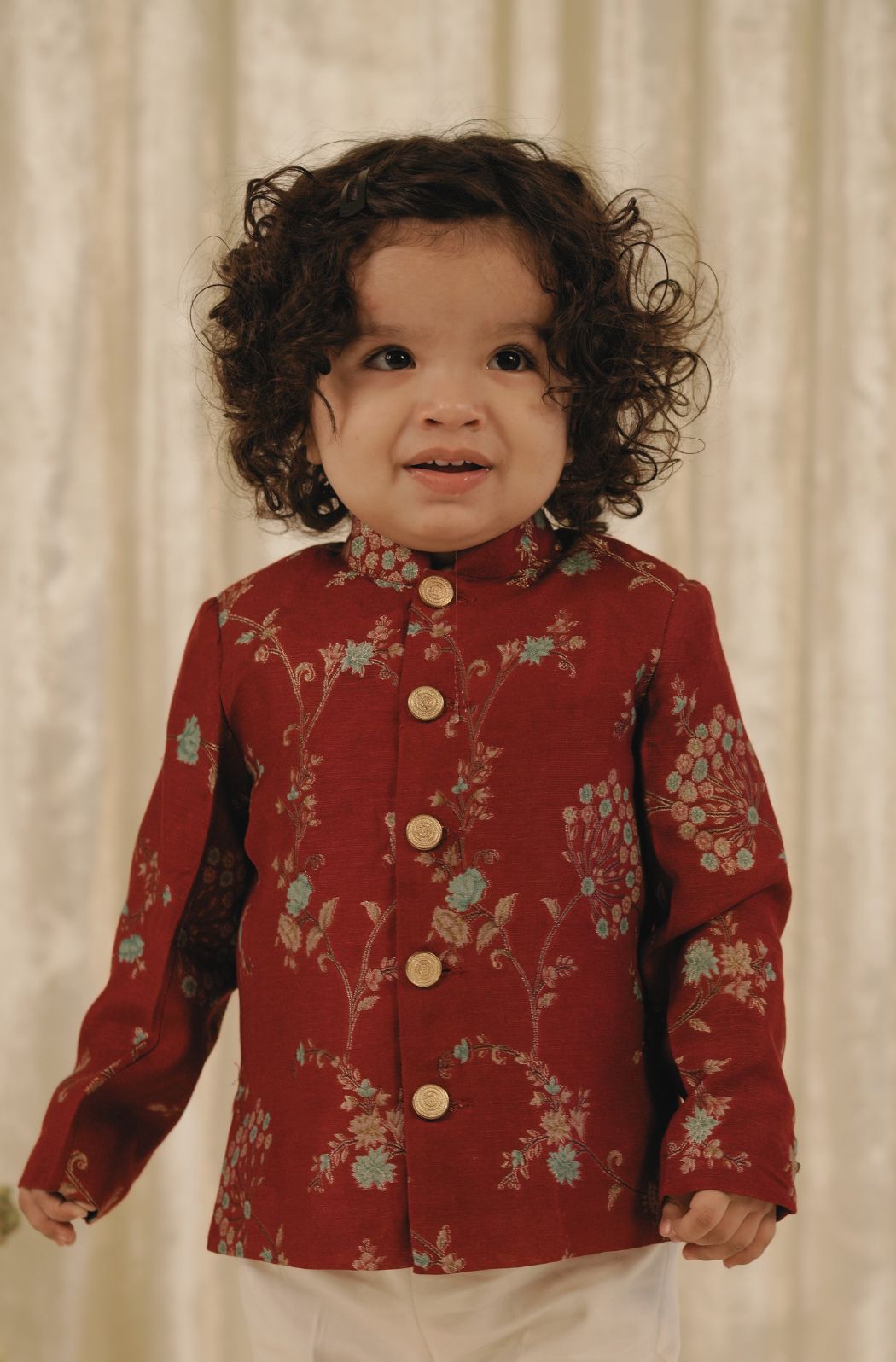 Bagh Bahaar Bandhgala - Maroon