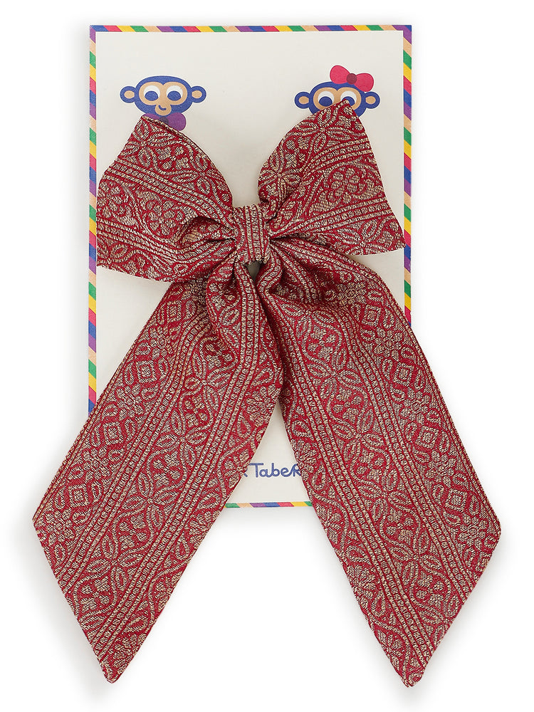 Heer Bow Clip - Maroon