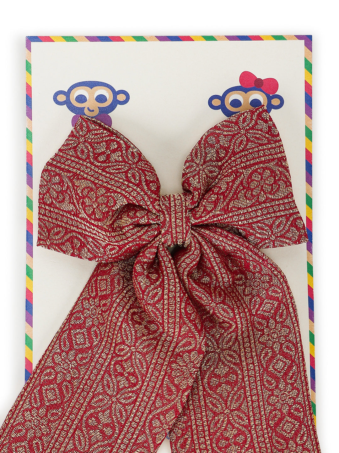 Heer Bow Clip - Maroon