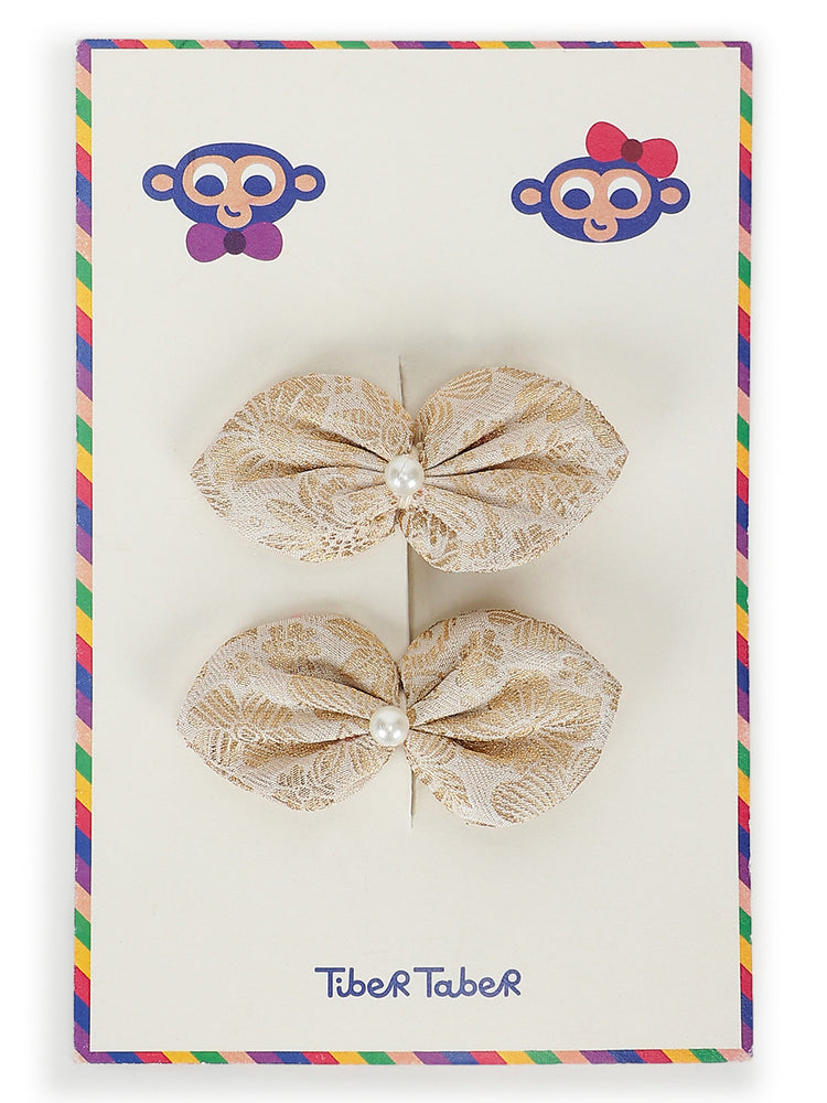 Roohani Bow Clip - Cream