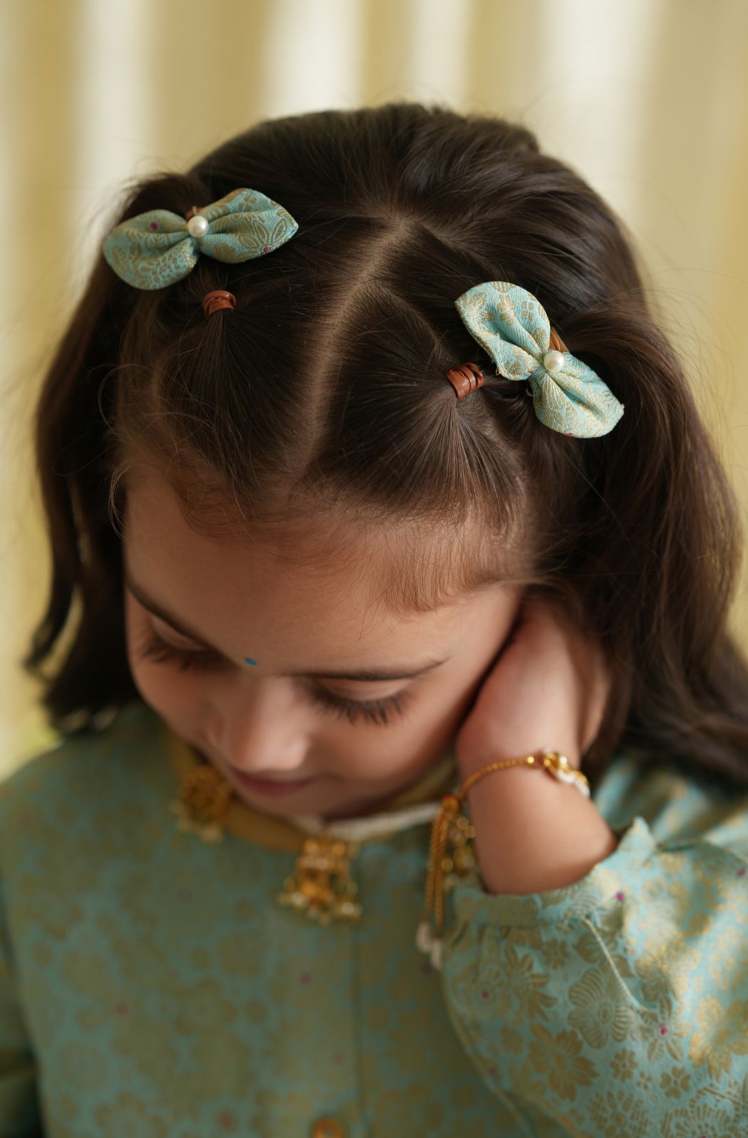 Roohani Bow Clip - Blue