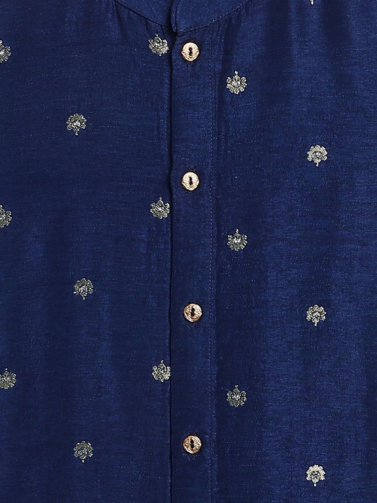 Abeer Kurta Pyjama Set - Blue