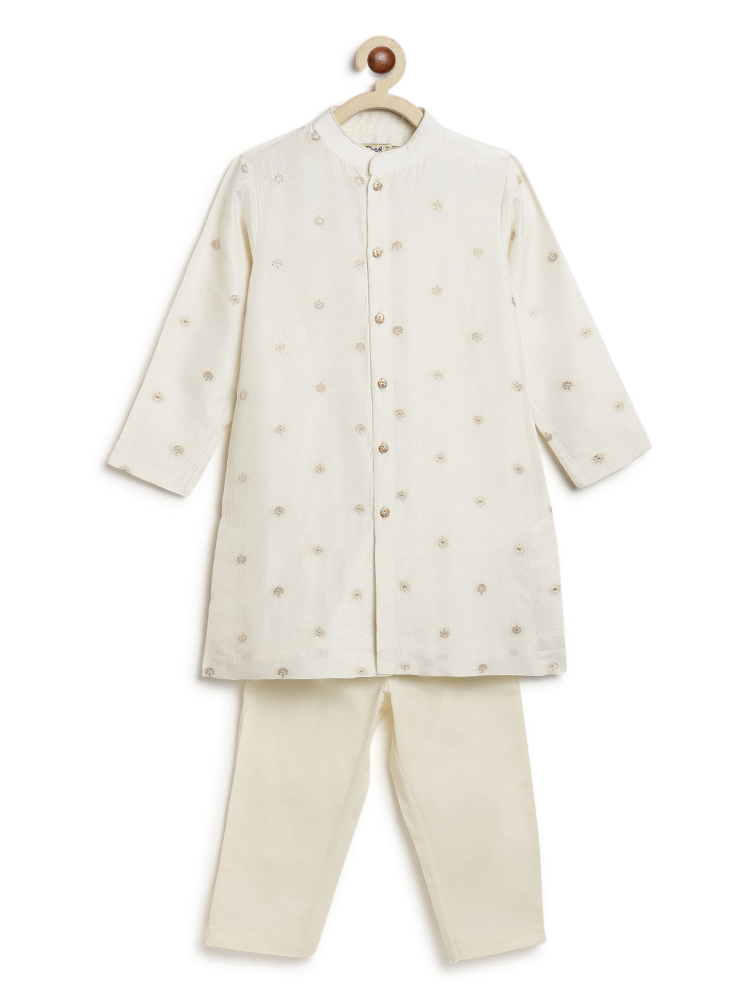 Abeer Kurta Pyjama Set - White