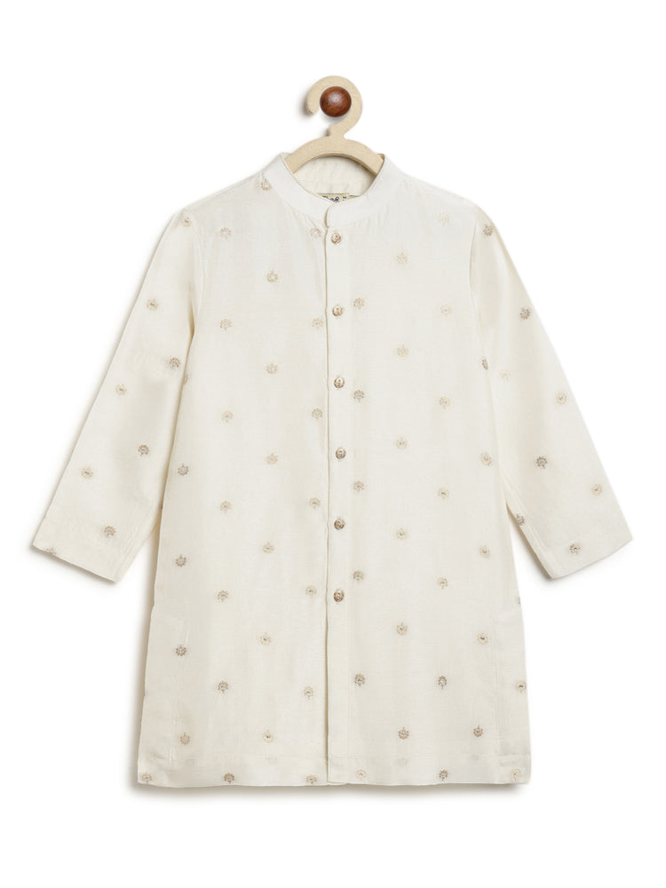 Abeer Kurta Pyjama Set - White