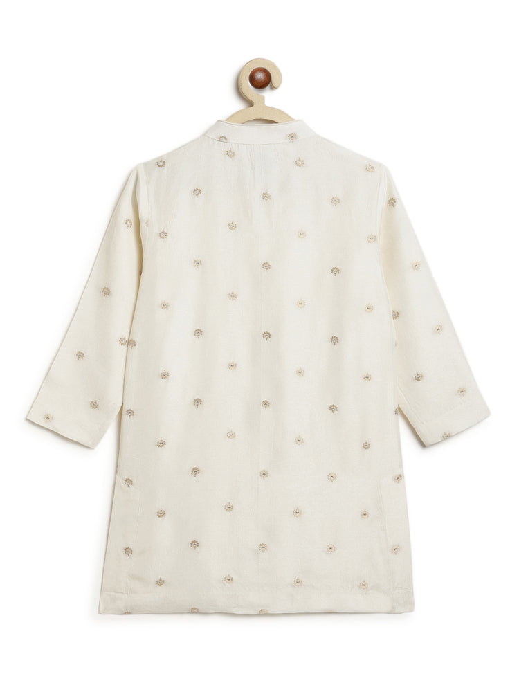 Abeer Kurta Pyjama Set - White